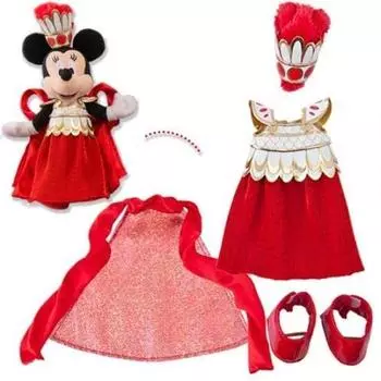 Disney Minnie Mouse Posy Plushy toy sold Costume Very Berry Minnie Tokyo Disney Resort Limited Legend of Mythica (stuffed separately)