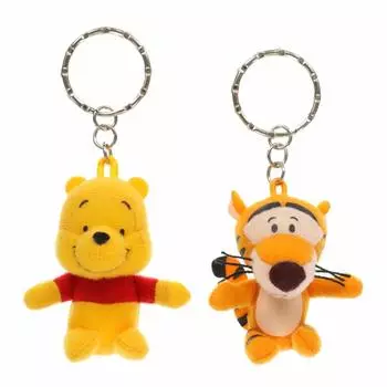 Disney Pair Mascot Keychains the Pooh Keychain Keyring Pair Merchandise Matching Character Resort Exclusive [Hobbies] (Winnie & Tigger) оранжевый
