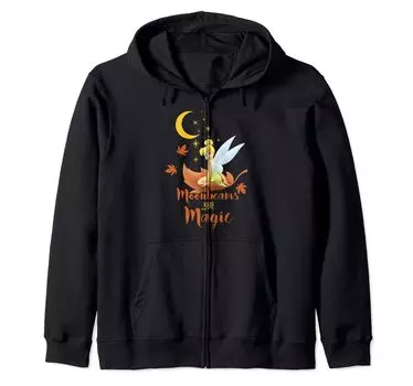 Disney Peter Pan Tinkerbell Autumn Moonbeams Magic Logo Zip Parka & чёрный