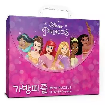 Disney Princess Bag Puzzle Set 15 + 20 + 25 + 30 Piece Set, Корейские популярные пазлы