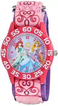 Disney Princess Pink Plastic Time Teacher Watch One Size Pink Girls