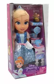 Кукла-принцесса DISNEY Princess Малышка Золушка Чаепитие с Золушкой и Гасом Гасом!