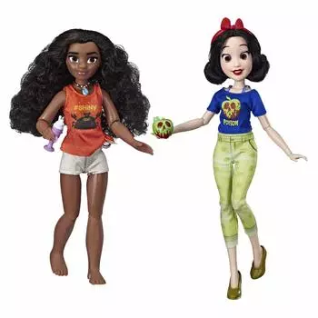 Disney Princess Ральф ломает интернет-куклу из фильма Моана Белоснежка с удобной одеждой и аксессуарами