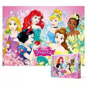 Disney Princess - Яркий сезон (негабаритный) Пазл Disney Animation 100 деталей, популярный корейский пазл