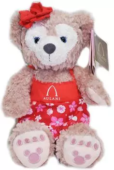 Disney Resort Spa Shellie May Plush Toy Wearing Red Comes with Souvenir Bag [Aulani & Exclusive] Dress, Wrapped, [Item]