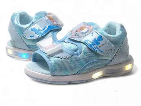 Disney Sandals DN C1354 Girls Sax cm 2E 19.0
