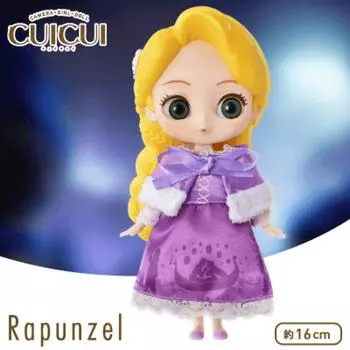 Disney Sega cuicui Disney Персонажи Премиум-кукла Рапунцель Зимняя версия.