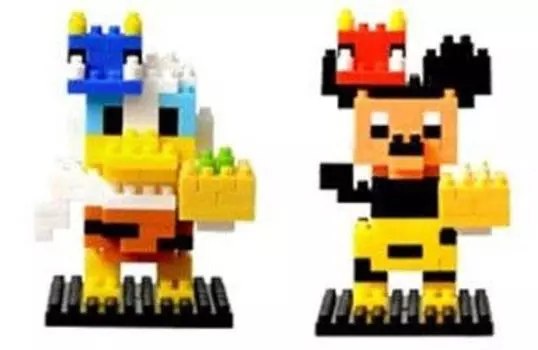 Disney Setsubun Oni Mickey Oni Donald Nanoblock установлен в Tokyo Disney & [Limited Resort]