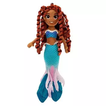 Disney Store Ариэль плюшевая игрушка Русалочка живое действие очаровательная мягкая игрушка и подарок идеальный подарок для детей размер M 16 дюймов возраст белый 0+ белый