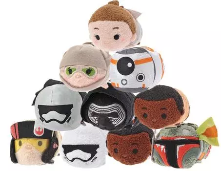 Disney Store TSUM TSUM Mini The Force Series Набор из 10 штук (S) «Звездные войны: Пробуждение»