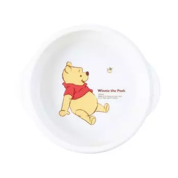 Disney the Curry UD Microwave and Dishwasher Character Made in 116126 Winnie Pooh Plate, Plate, Bowl, Medium, 14.5cm, Safe, Easy-to-Scoop, белый