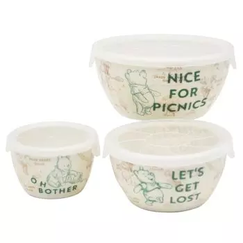 Контейнер для хранения Disney, набор из 3 предметов для микроволновой печи, с крышкой, 150 мл, 310 мл, 560 мл, можно мыть в посудомоечной машине, посуда для пикника на 100 акров зелёный