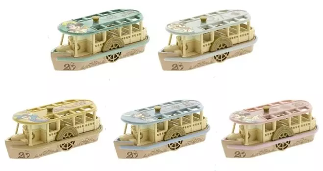 Disney Tomica DisneySea 20th Anniversary Юбилейный набор 20th Tokyo Disney Resort Limited Vehicle Collection Открытие линии парохода Transit Steamer Line из 5 автомобилей, 5-е,