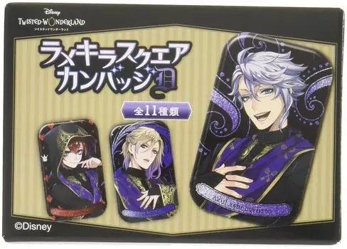 Disney Twisted Wonderland Lame Kira Square Can Badge D BOX Product