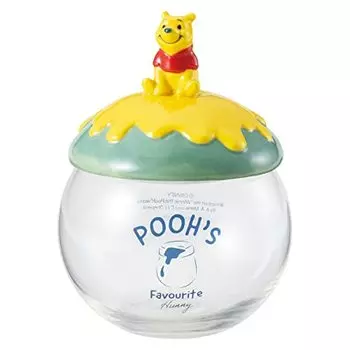 Disney Winnie the Pooh SAN3707 Конфетница, канистра, стеклянный контейнер для хранения, прибл.. 11,8 жидких унций (320 мл)