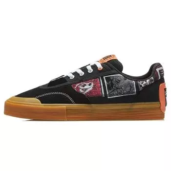 Disney X Li Ning 50/50 Keith Haring Retro универсальные повседневные нескользящие прочные низкие кроссовки для скейтбординга мужские кроссовки черные AECR049-2 39