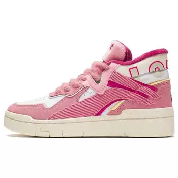 Disney X Li Ning We Wo Mid Prm Toy Story Strawberry Bear Series флисовые удобные мягкие эластичные теплые кроссовки средней высоты женские кроссовки AGCS152-5 36