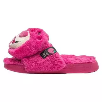 Disney X LiNing LN Slipper SE Strawberry Bear флисовые модные универсальные сандалии-слайды женская обувь свекольно-красный AGAT024-3 36
