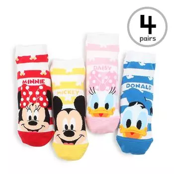 Disney Женские носки Кроссовки Обувь Носки Девочки Мальчики (до щиколотки, 4 пары) GL14 22 cm -25 cm