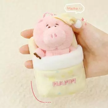 Disneyland Sweet Ham Dream Plush Sleeping Bag Cute Pendant Doll Key Chain Toy
