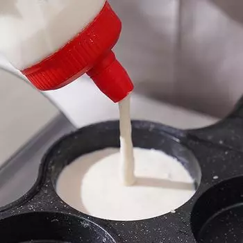 Диспенсер для блинов Бутылка для смешивания теста с ручным приводом Ручной диспенсер для теста Бутылка для смешивания теста Кексы Блины Блины