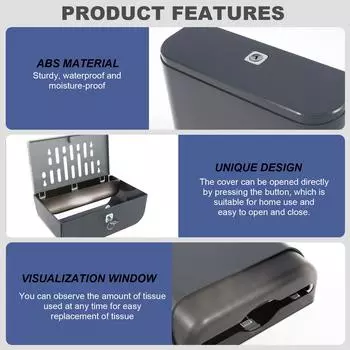Диспенсер для бумажных полотенец с замком, настенный диспенсер для салфеток, большая емкость, держатель для туалетной бумаги для отелей и домов белый