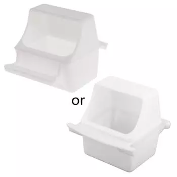 Диспенсер для еды для попугаев, пластиковая кормушка для попугаев без беспорядка с клеткой для окуня, аксессуары для корелл, принадлежности для кормления для Conure