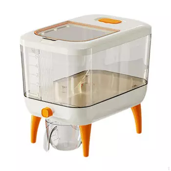 Диспенсер для хлопьев с чашкой и герметичным затвором для хранения риса S