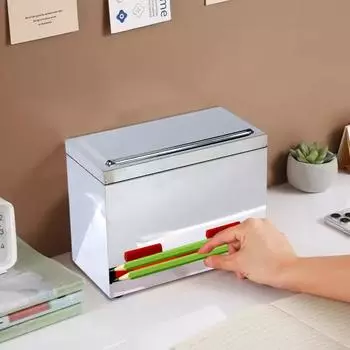 Диспенсер для карандашей Большая емкость Простая установка Пылезащитная крышка Контейнер для карандашей Инструмент для организации в классе