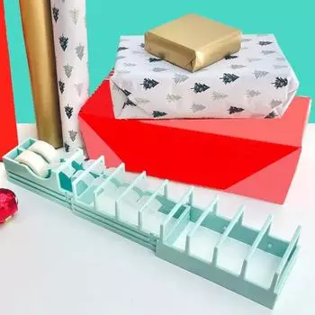 Диспенсер для клейкой ленты с противоскользящими накладками, 2 отделения, легкое разделение клейкой ленты, конструкция Push-Pull