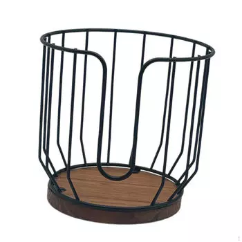 Диспенсер для кофейных фильтров, металлический держатель для хранения, стильный органайзер чёрный