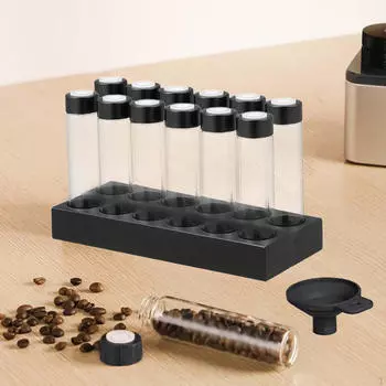 Диспенсер для кофейных зерен, контейнеры для хранения в погребе, контейнеры с полкой для 6 Holes