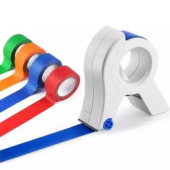 Диспенсер для малярной ленты с 5 рулонами, резак для упаковочной малярной ленты, эргономичный белый