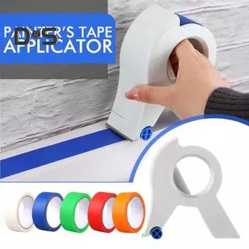 Диспенсер для малярной ленты с 5 рулонами Резак для упаковочной ленты для малярных работ Эргономичная ручка Устройство для подачи этикетировочной ленты Портативные режущие инструменты белый