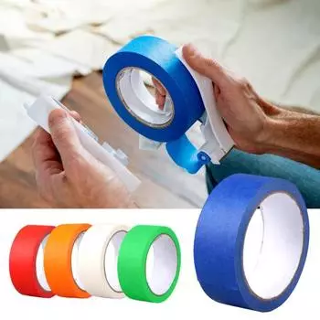 Диспенсер для малярной ленты с 5 рулонами Резак для упаковочной ленты для малярных работ Эргономичная ручка Устройство для подачи этикетировочной ленты Портативные режущие инструменты белый