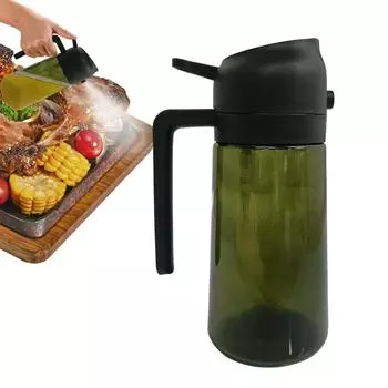 Диспенсер для масла Kitchenmaiden 2 в 1, Диспенсер для масла и распылитель для масла Kitchenaids, Бутылка-распылитель и распылитель для масла для кухни объемом 470 мл One Size