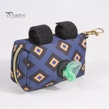 Диспенсер для мешков для домашних животных с подвесными пряжками, держатель для мешков с собачьими какашками, портативная сумка для хранения для путешествий на открытом воздухе, парк для выгула собак, товары для домашних животных фиолетовый