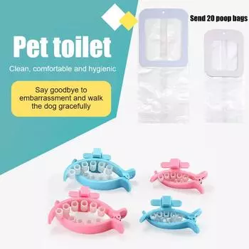 Диспенсер для мешков для отходов для собак, креативный инструмент для сбора щенков, зажим для хвоста, мешок для кошачьих отходов, портативный инструмент для уборки мусора S