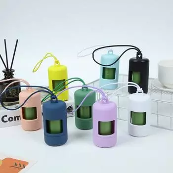 Диспенсер для мешков Удобный экологически чистый утолщенный износостойкий диспенсер для мешков с длительным сроком службы жёлтый