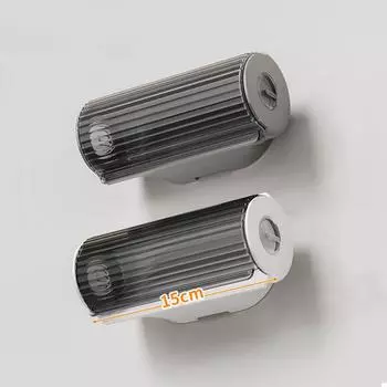 Диспенсер для мусорных мешков Ящик для хранения мусорных мешков Кухня Ванная комната Настенный бездырокол Одноразовые пластиковые мусорные мешки Контейнер белый