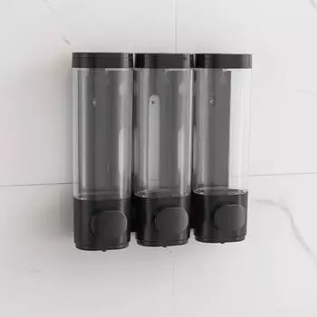 Диспенсер для мыла для душа Yousheng, настенный дозатор для шампуня без дрели, контейнер для шампуня, кондиционера, принадлежности для ванной комнаты серебряный