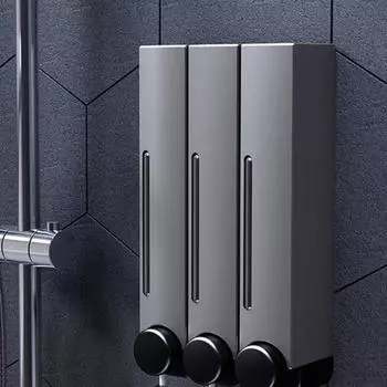 Диспенсер для мыла для душа Yousheng, настенный дозатор для шампуня и кондиционера, герметичный, легко наполняется, бутылка для шампуня 1pc белый