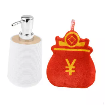 Диспенсер для мыла, геля для душа, с полотенцем, лосьона с дозатором, для спальни white Lucky Bag