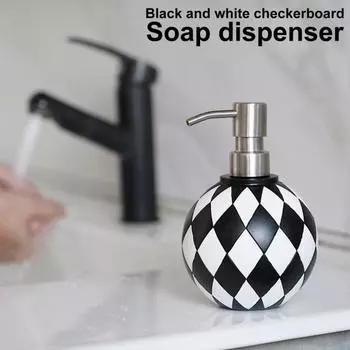 Диспенсер для мыла из нержавеющей стали, прочный, устойчивый к ржавчине, гладкий корпус из смолы, легко моющийся контейнер для мыла