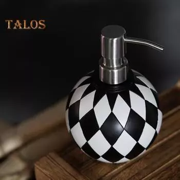 Диспенсер для мыла из нержавеющей стали, прочный, устойчивый к ржавчине, гладкий корпус из смолы, легко моющийся контейнер для мыла чёрный