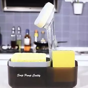 Диспенсер для мыла с держателем для губки, съемная удобная раковина для кухни