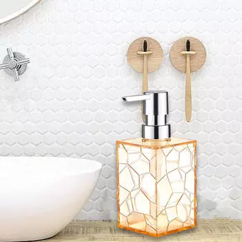 Диспенсер для мыла, шампуня, чистящих принадлежностей, жидкостный насос для домашнего хозяйства жёлтый