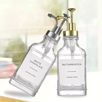 Диспенсер для мыла, стеклянная бутылка, контейнер для мыла в ванной, квадратный контейнер для шампуня, лосьона, стеклянные бутылки с дозаторами 500 мл 500ml