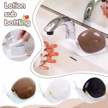 Диспенсер для мыла в ванной комнате Диспенсер для жидкости Креативные портативные дозаторы жидкости Давление в ванной комнате Практичный держатель для жидкого шампуня и геля для душа One Size чёрный