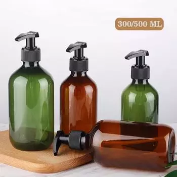 Диспенсер для мыла в ванной, Пустая бутылка, Шампунь, Бутылка геля для душа, Нажмите, чтобы использовать многоразовую бутылку, Пустой контейнер для жидкости